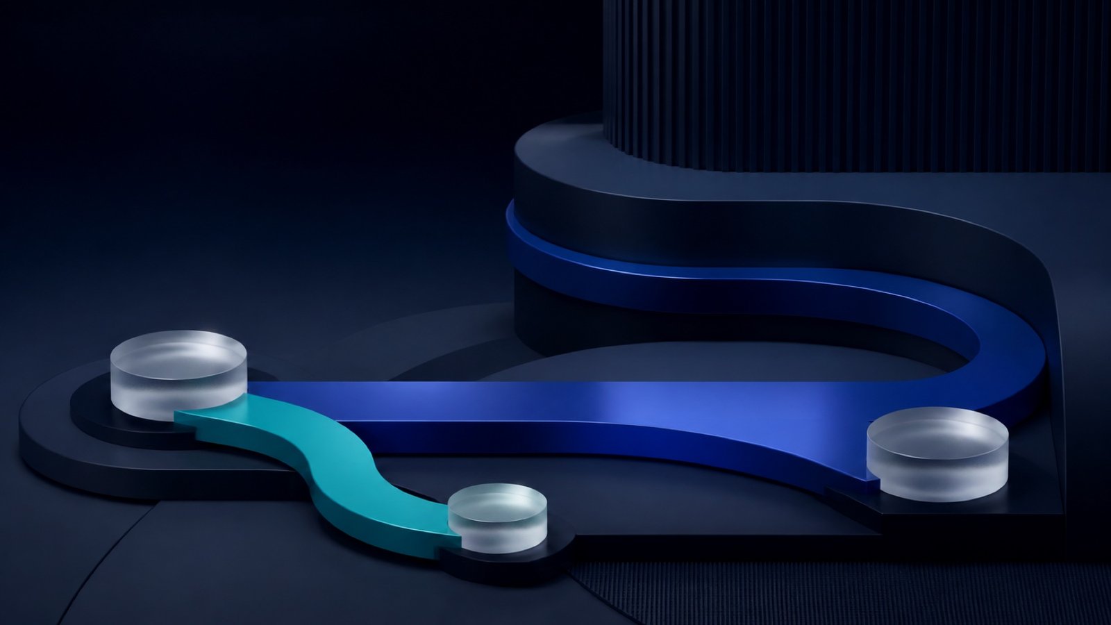 Blue and turquoise market routes connecting supported currency activity